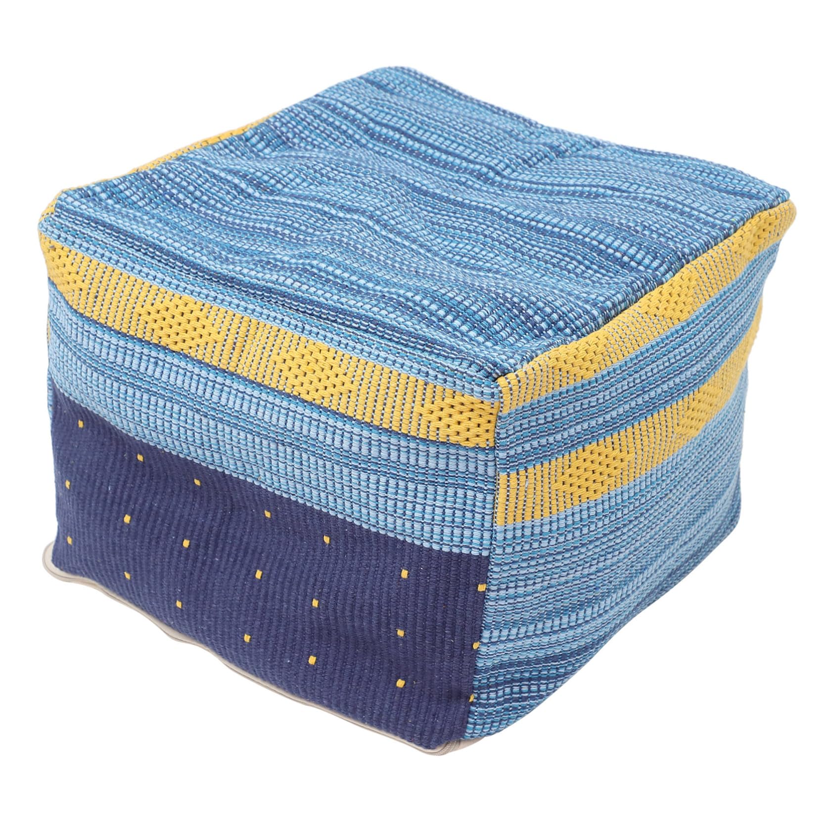 Housse de coussin tatami bleue TOYANDONA sans remplissage pour rénover un pouf