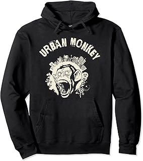 Beware The Urban Wild Monkey, Monkeys Are Loud Pullover Hoodie