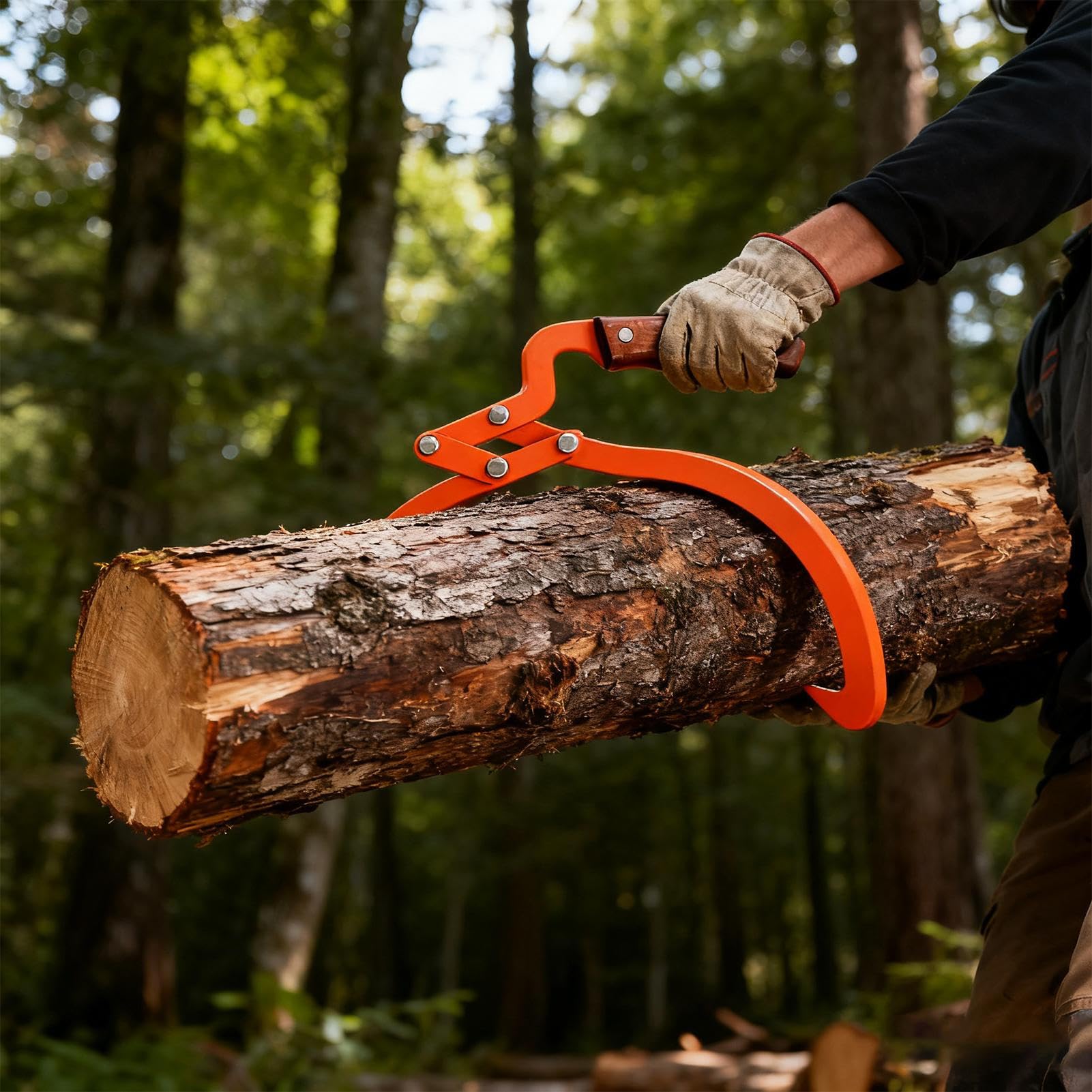 Pinze Per Tronchi Attrezzo Ausiliario Ergonomico E Di Lunga Durata 51 cm | Pinze per Tronchi Manuali Per Foreste Legna All Aperto Camion ATV Trattori