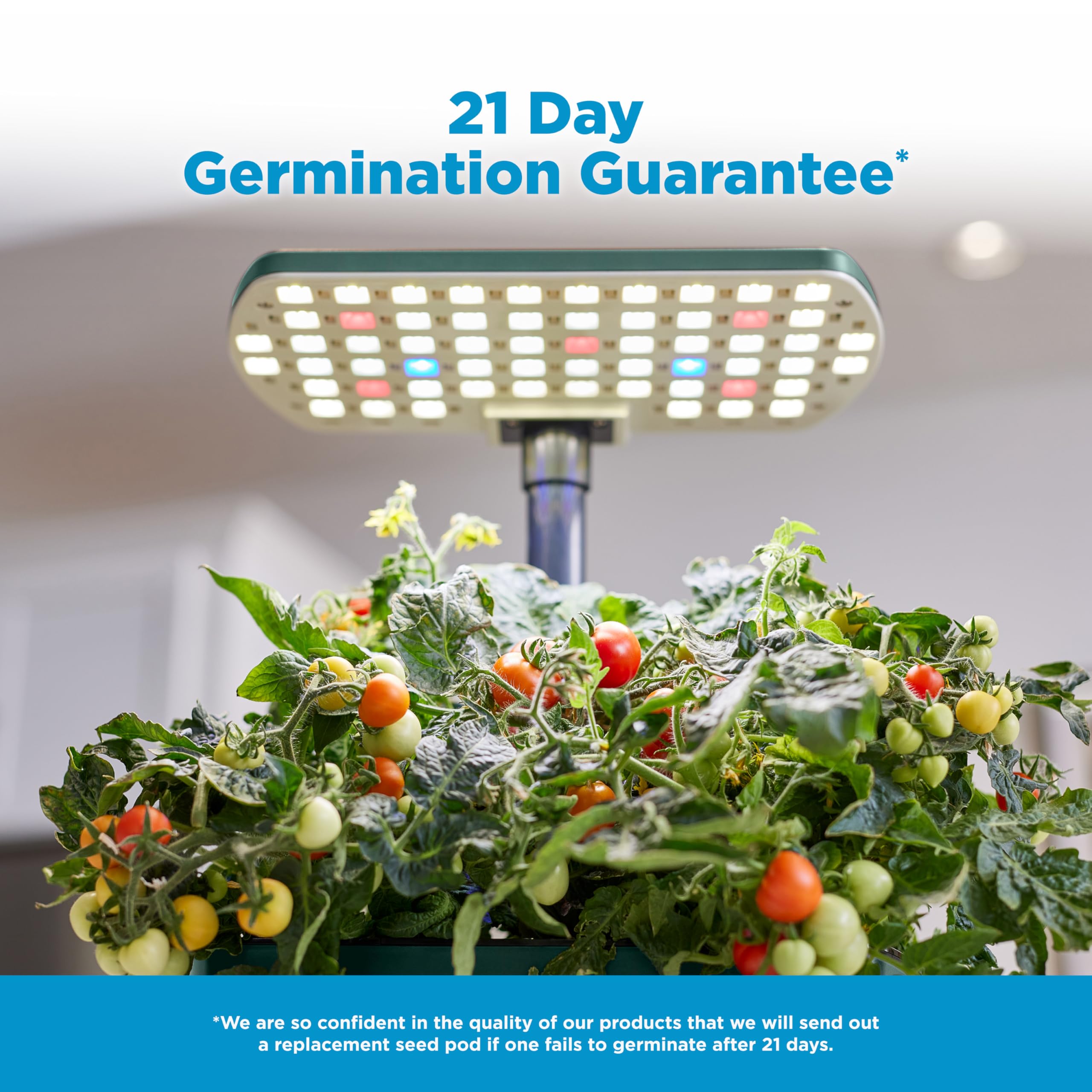 AeroGarden Harvest Lite, Indoor Garden Hydroponic System with LED Grow Light, Holds up to 6 AeroGarden Pods, Green