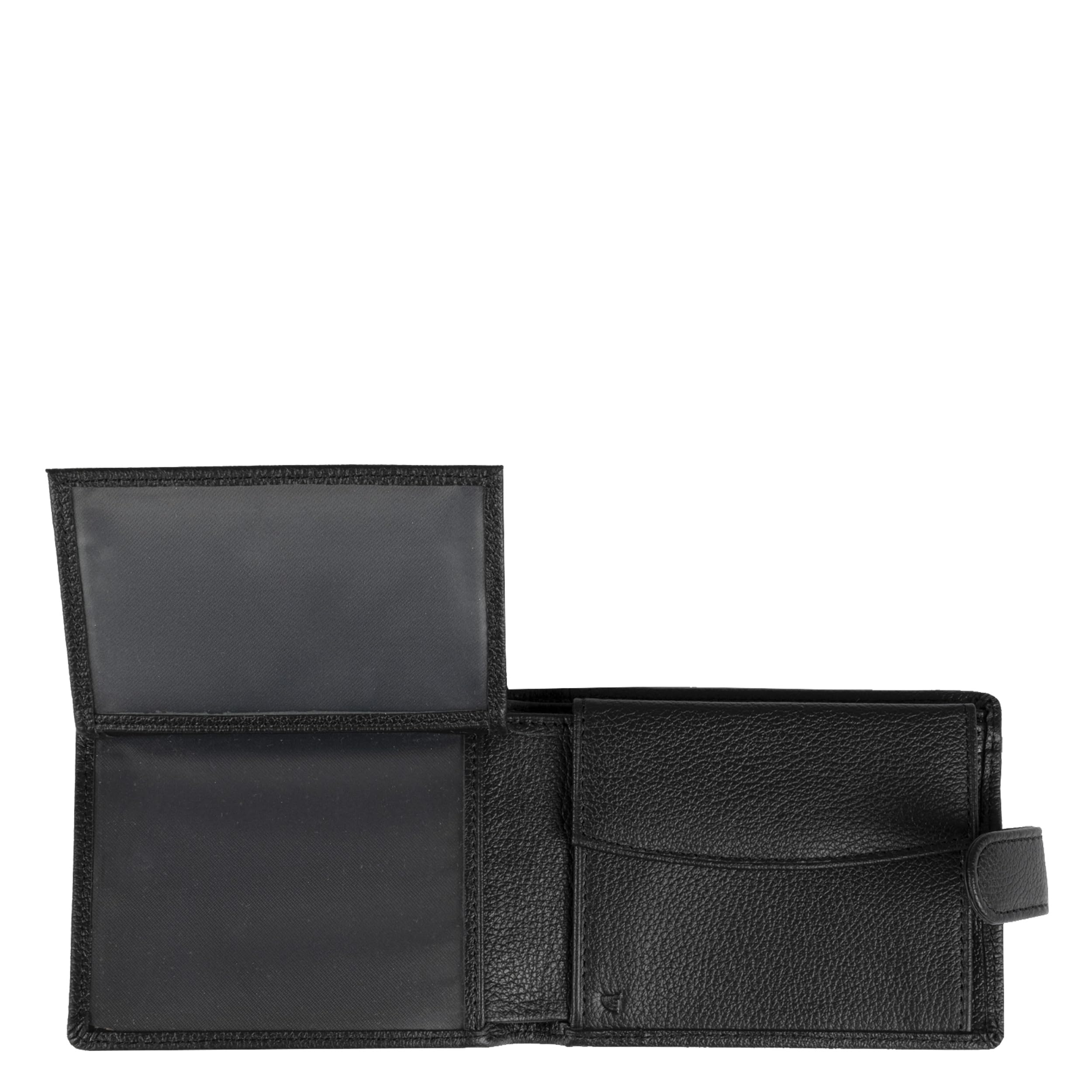 BEMON Portefeuille Italien pour Homme en Cuir grainé Enzo, H9,5 x L13 x P2 cm, Protection RFID