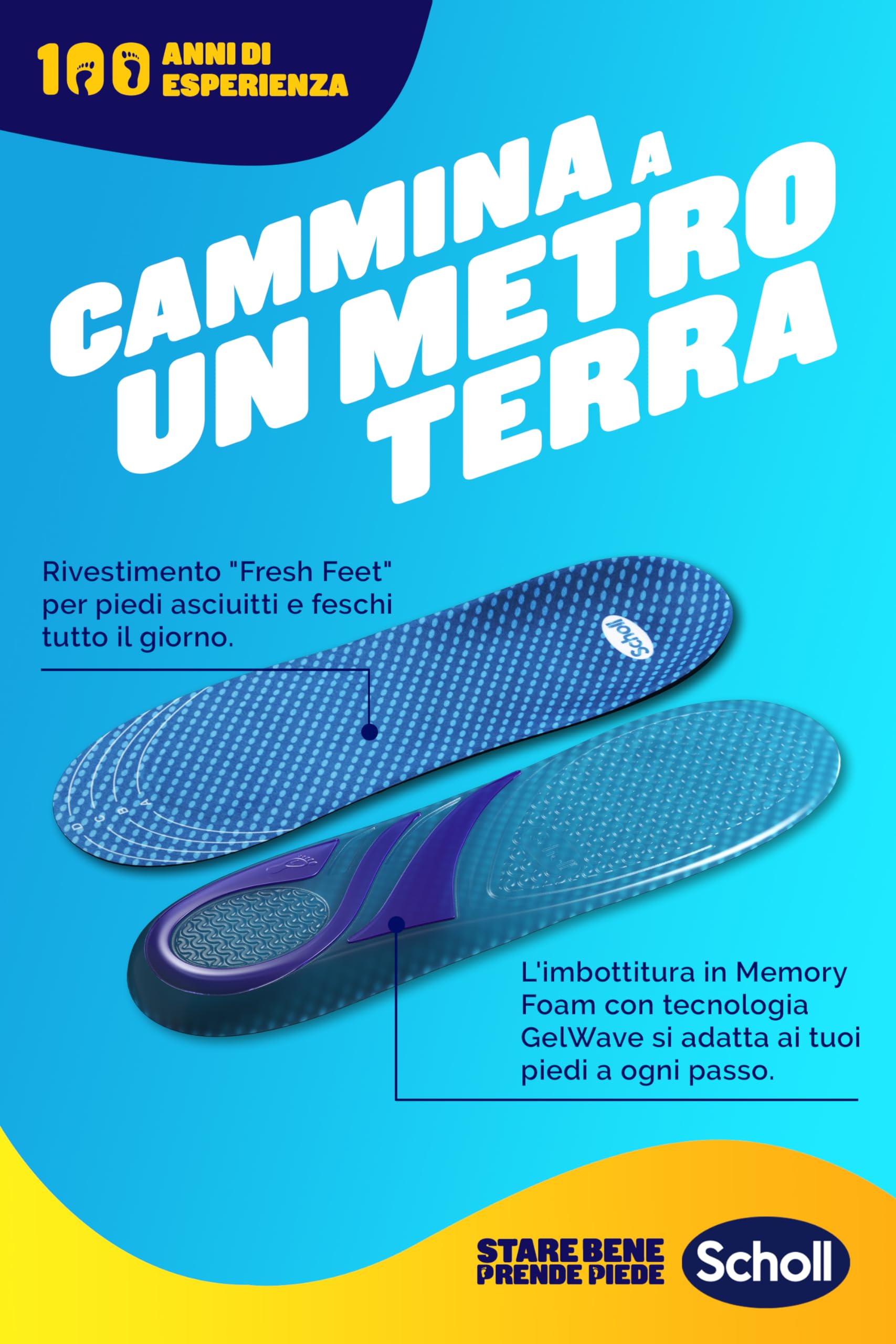 Scholl Solette GelActiv Scarpe Formali ed Eleganti, Solette Sottili con Tecnologia GelWave Ammortizzante, Comfort "Easy Fit" per i Piedi, Senza Sentire le Scarpe Strette, Taglia 35.5-40.5
