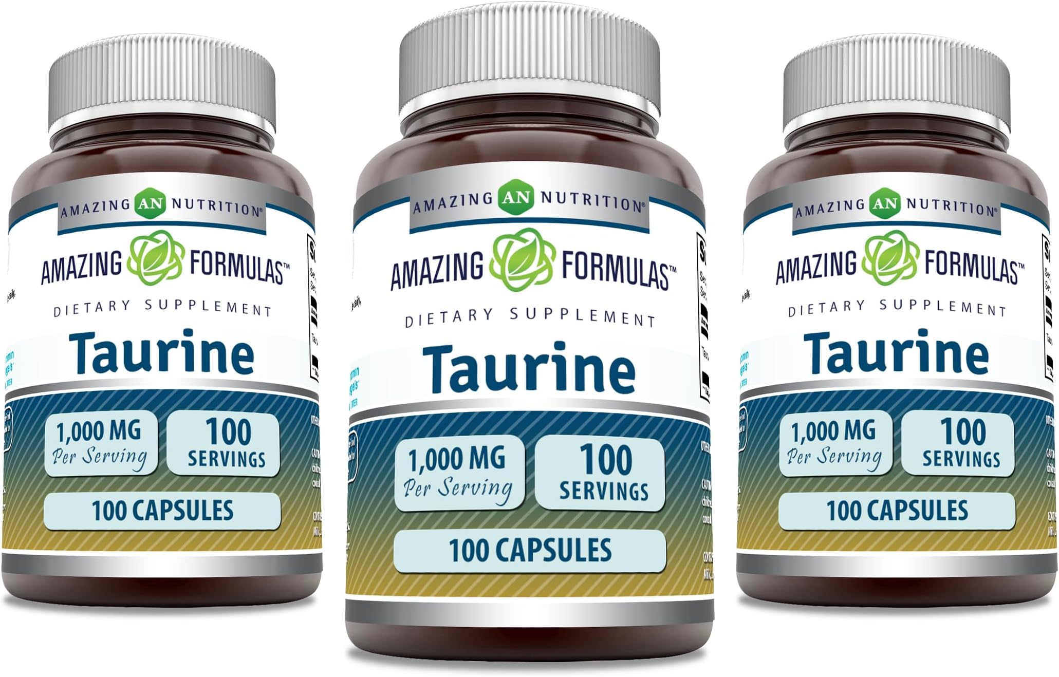 Amazing Formulas Taurine 1000 Mg per Serving 200 Capsules