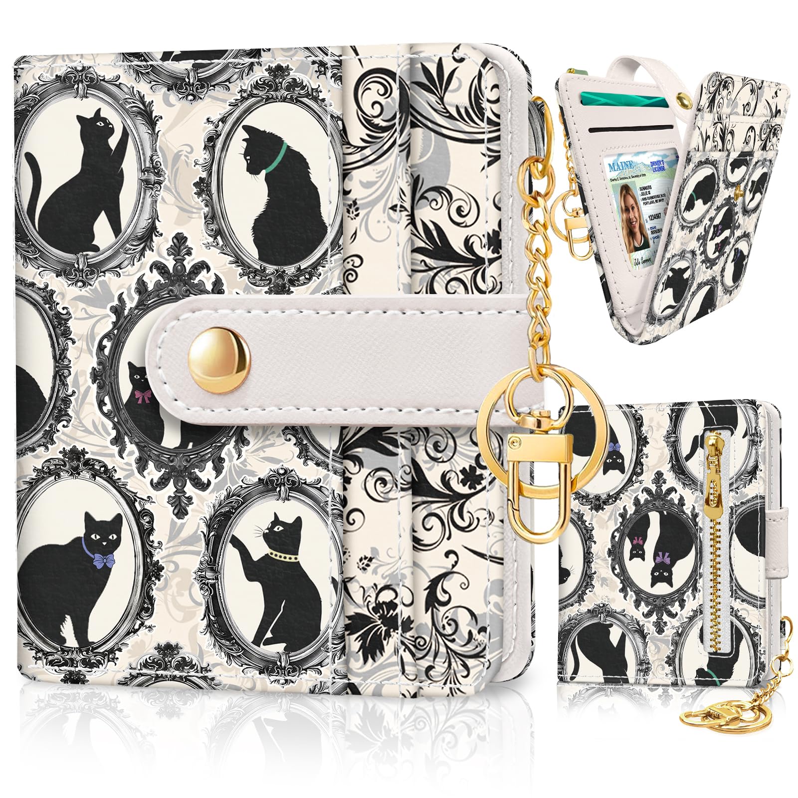 Rfid Women Wallet, Small Slim Thin Credit Card Holder-image-21
