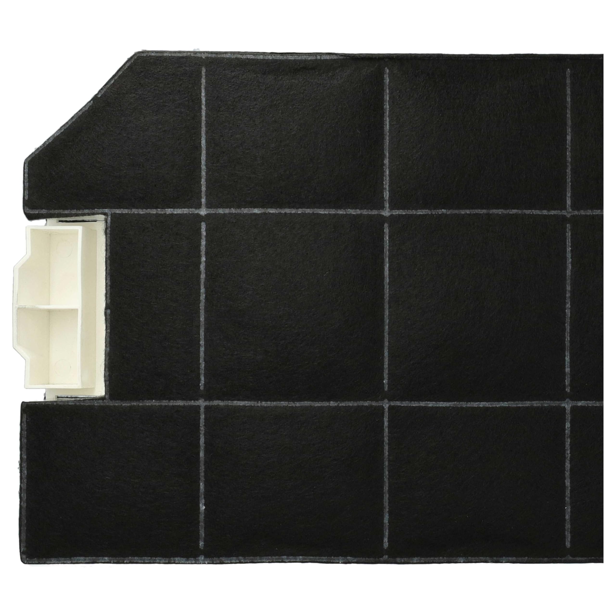 vhbw 4x filtro a carboni attivi sostituisce Bosch DHZ3300 per cappe aspiranti - 49,6 x 23 x 3 cm