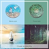 Vista 4 de Patelai 6 moldes redondos para posavasos de bricolaje, molde de silicona grande, moldes de resina epoxi, moldes de fundición de silicona