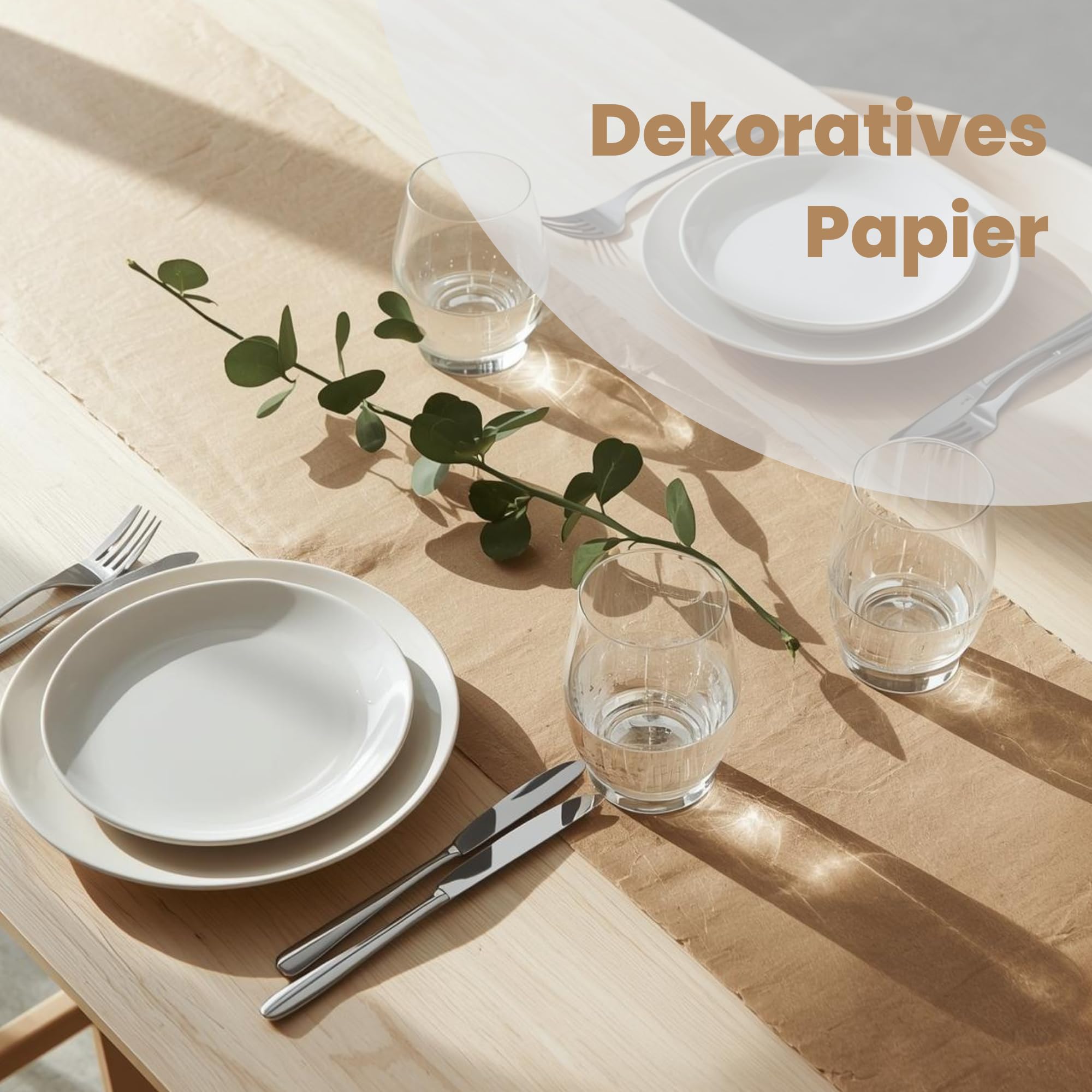 Packpapier Rolle 100cm x 10m - 100% Recycling Verpackungspapier, nachhaltige Kraftpapier Rolle ohne Hülse. Einpackpapier perfekt für Umzug, als Geschenkpapier, Blumenpapier oder für DIY-Projekte.