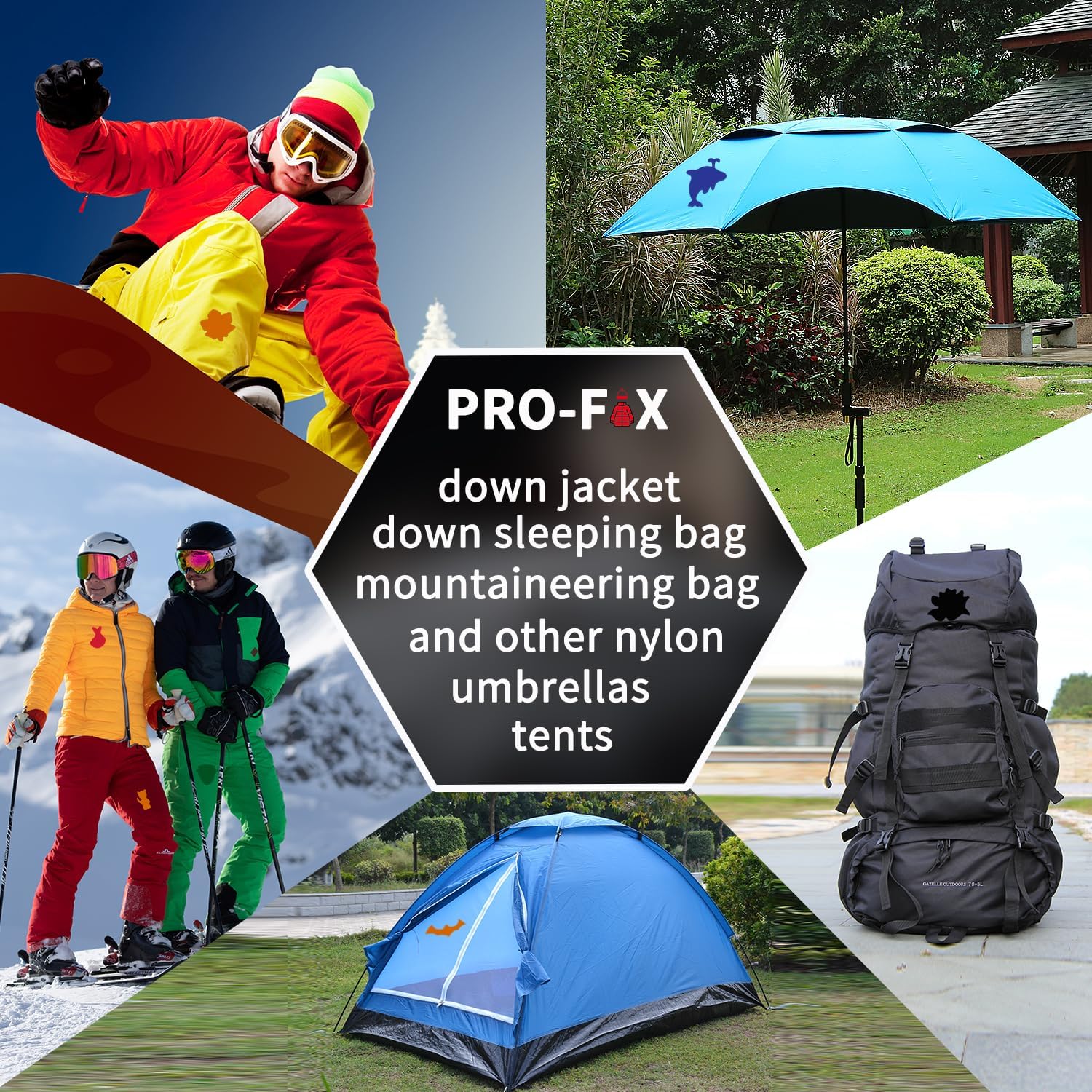 8PCS Down Jacket Repair Patches, Self Adhesive Fabric Repair Patches for Jackets, Clothes, Down Jacket, Waterproof Round Oval Stick on Tape for Coat Clothing Tent Sleeping Bags Ski Pants Holes 3