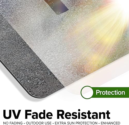 Miniatura 1296 de My Sign Center - Letrero personalizado, 11 colores de fuente, 13 estilos de fuente, 4 opciones de agujero, 22 tamaños, 8 x 32 pulgadas, sin óxido,