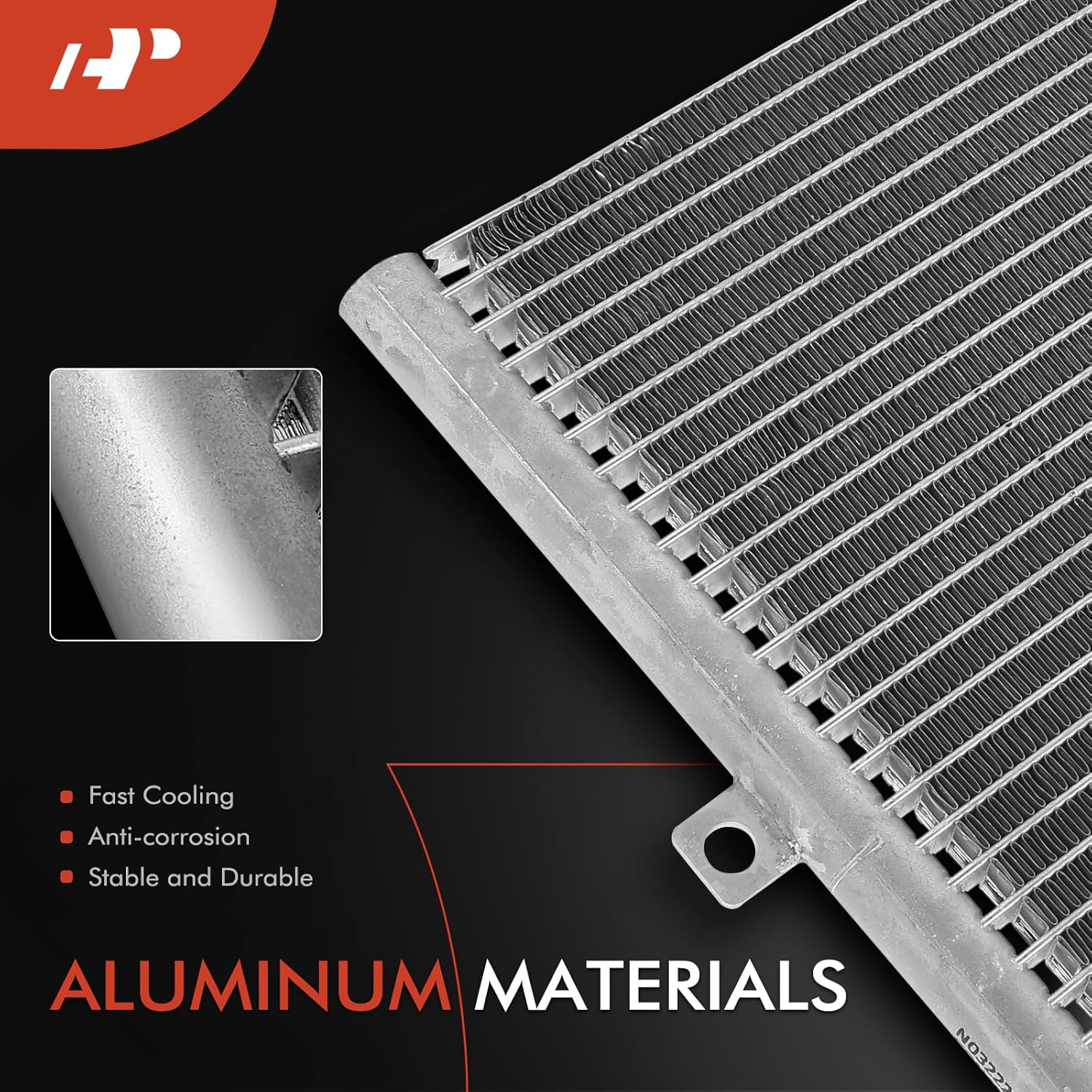 A-Premium Air Conditioning A/C Condenser Compatible with Porsche 911 1999-2005, Boxster 1997-2004, Replace# 4848, 99657311100