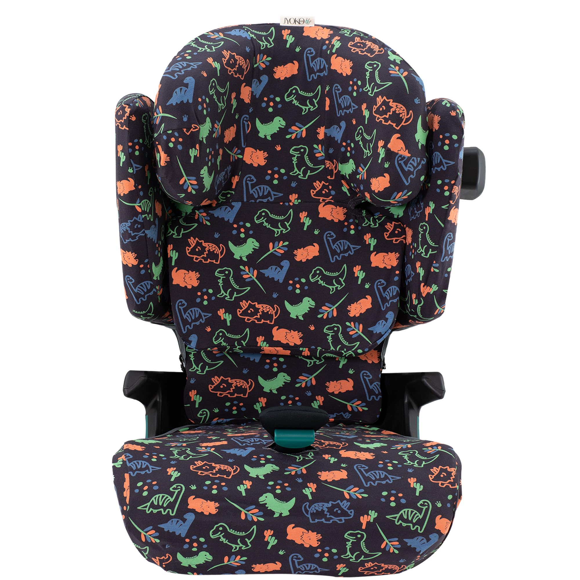 JYOKO KIDS Schutzhülle kompatibel mit Romer Kidfix (Romer Kidfix I-SIZE, Happy Dino)