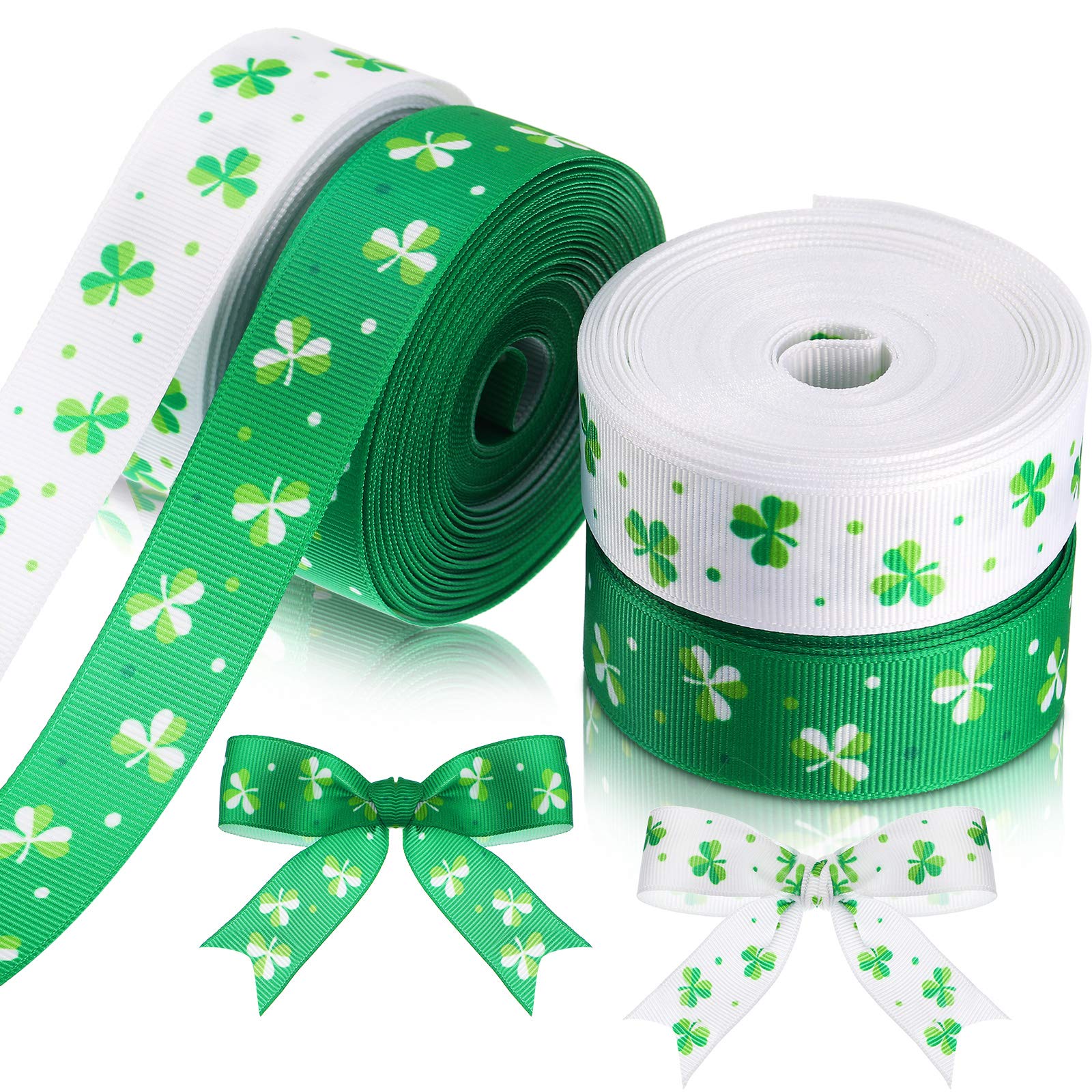 Ruban gros-grain trèfle irlandais en polyester de qualité supérieure pour finitions de couture