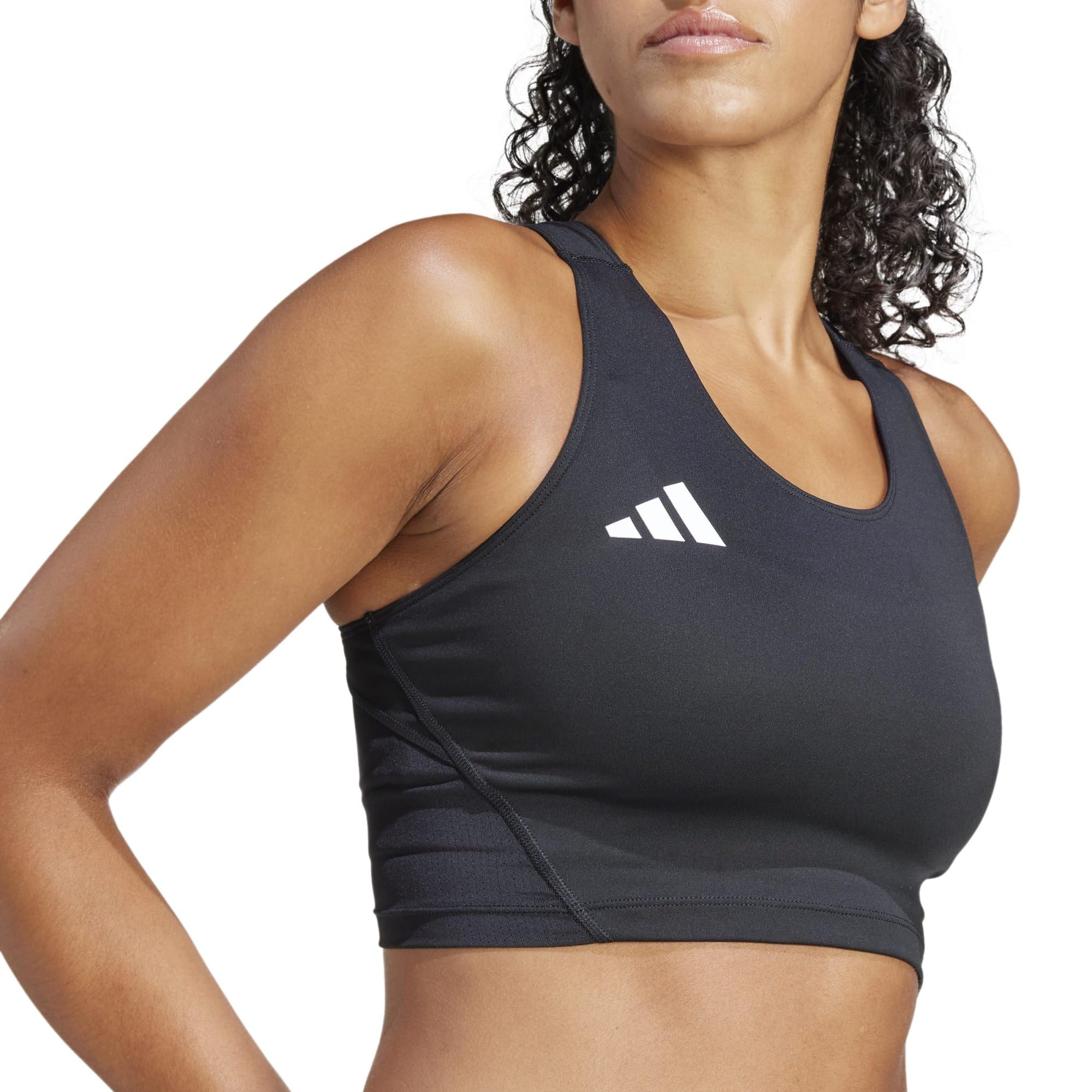 adidas Women's Adizero Essentials Running Crop Top XL black