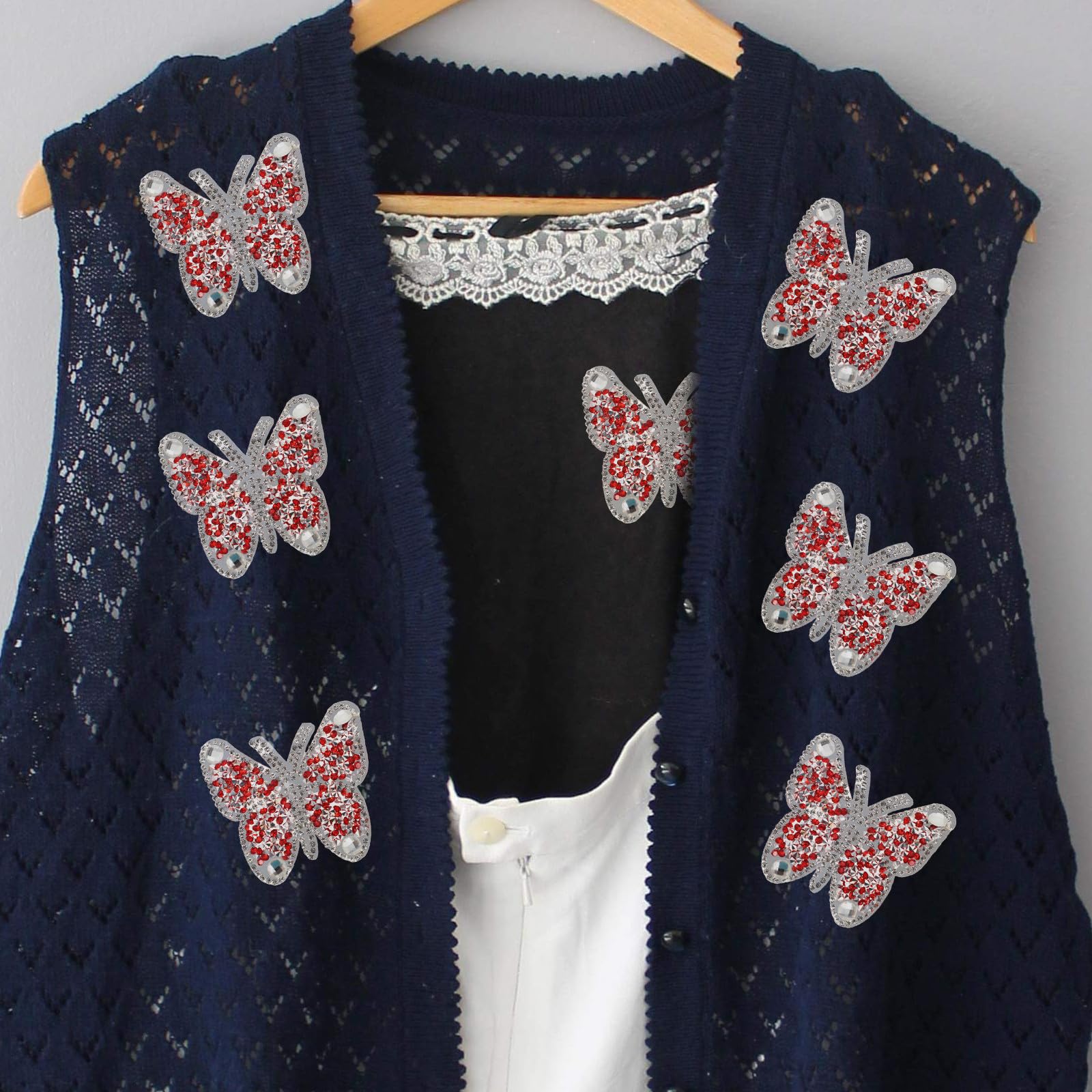 30pezzi Toppe Termoadesive Decorative Per Riparazione Abbigliamento Patches Ricamati Adesivi Per Borse e Decorazioni