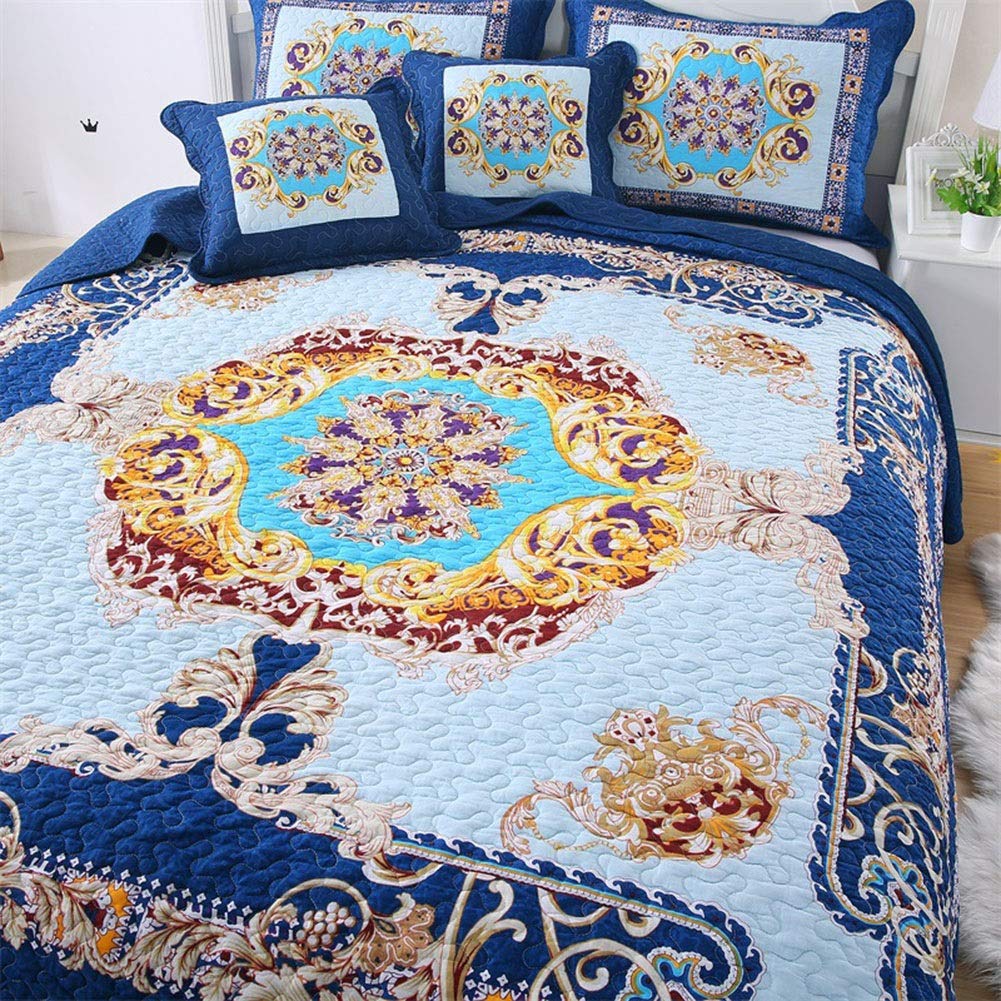 Pikowana narzuta na łóżko 230x250cm– lekkie Bawełniane kołdry patchworkowe