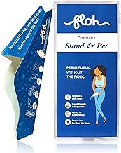 FLOH Disposable Stand & Pee for Women – Hygienic, Leak-Proof, Travel-Friendly, Biodegradable Urination Device for Public Toilets & Outdoor Use (Pack of 10)