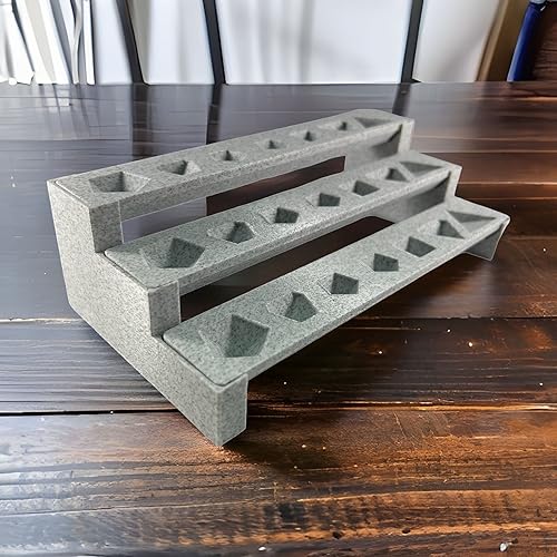 Miniatura 5 de Soporte para dados DND accesorios de Calabozos y Dragones estante de exhibición de dados de 3 niveles montaje de 10 segundos estantes de