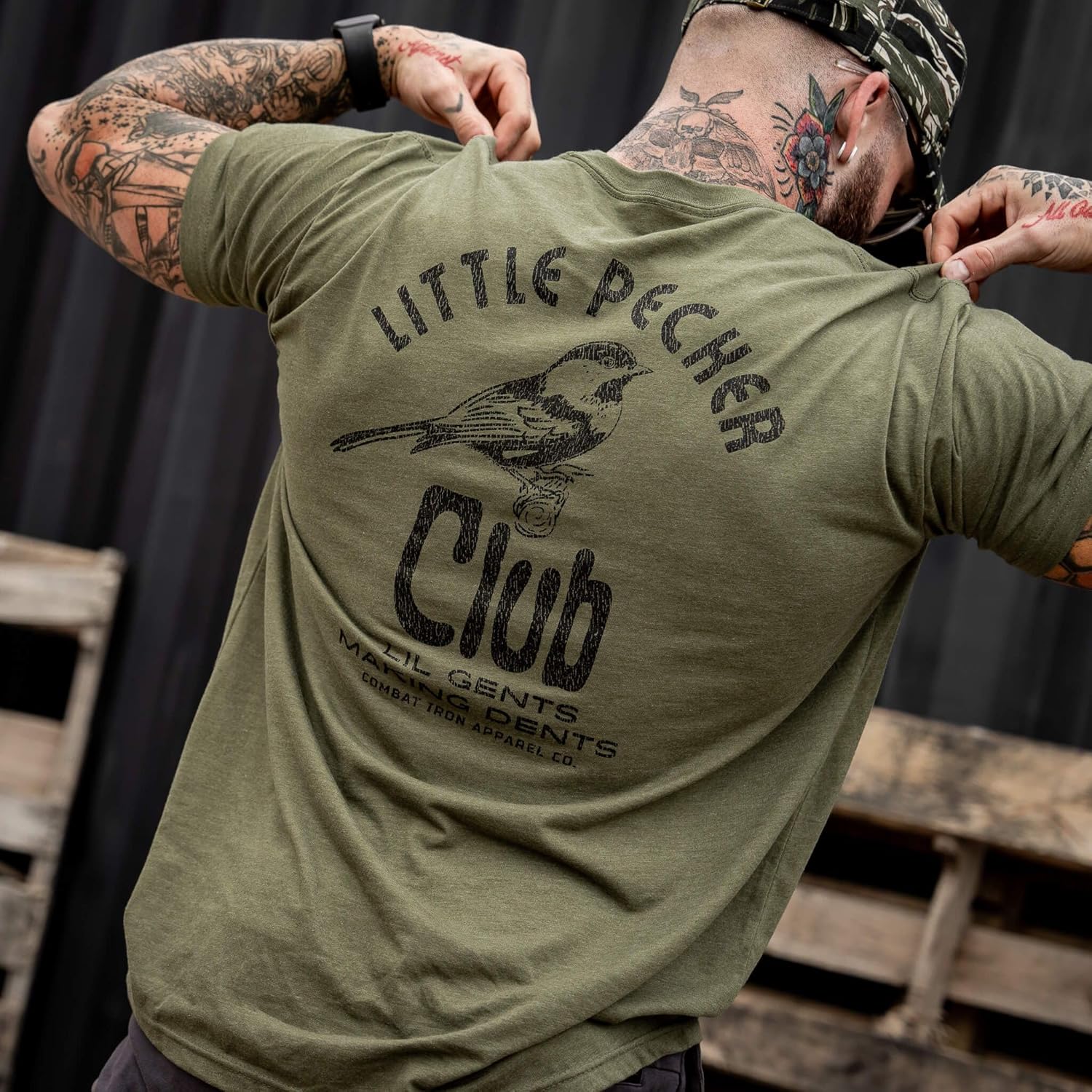 Combat Iron Men's Graphic Tees | Lil Gents Making Dents Men's Club | Men’s Graphic T-Shirts