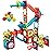 LTKFFFdp Magnetic Building Blocks STEM Educational Toys for Kids Ages 4-12, Ball Track and 3D Stacking Construction Set
