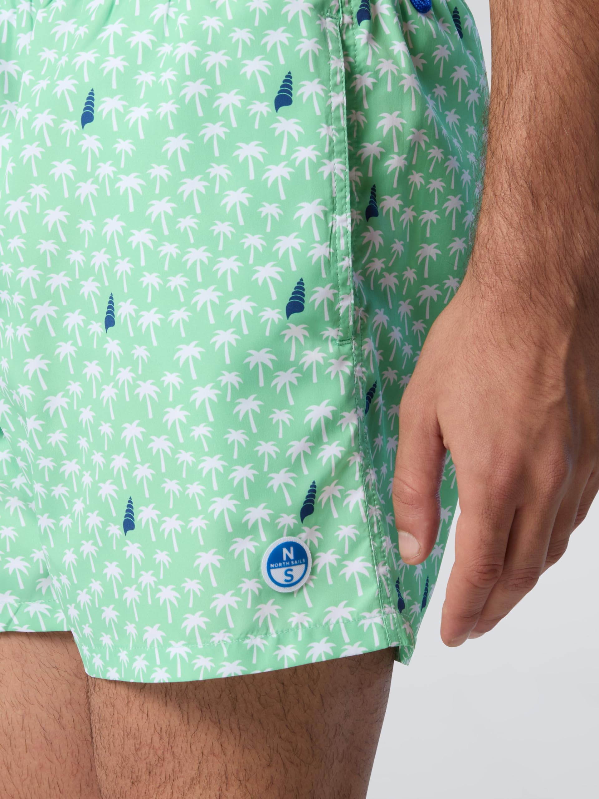 NORTH SAILS Boxer Mare Uomo in Poliestere Riciclato con Stampa Grafica