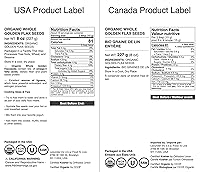 Vista 3 de Food To Live Semillas de lino doradas integrales, orgánicas certificadas (crudas, no transgénicas, semillas de lino a granel)