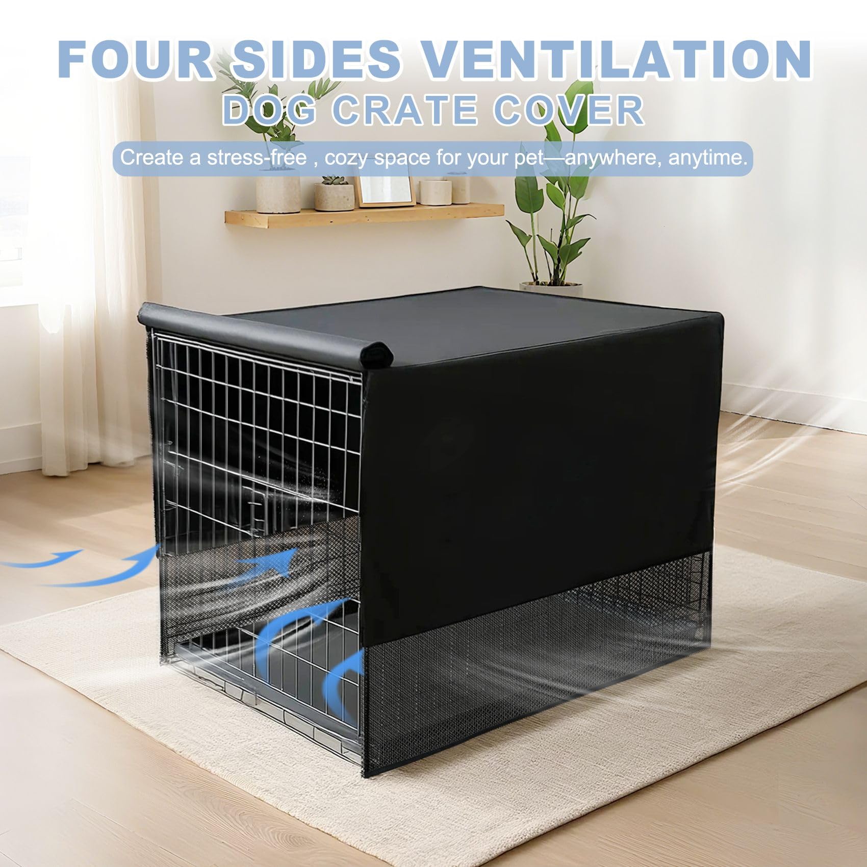 Amazon.co.jp: Explore Land 通気性犬用クレートカバー - 4面メッシュ