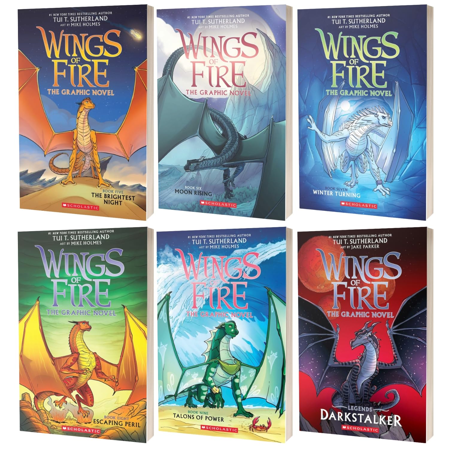Wings of Fire Graphic Novel Series (Books 5–9) + Darkstalker | Complete 6-Book Collection Set      Paperback – December 6, 2025