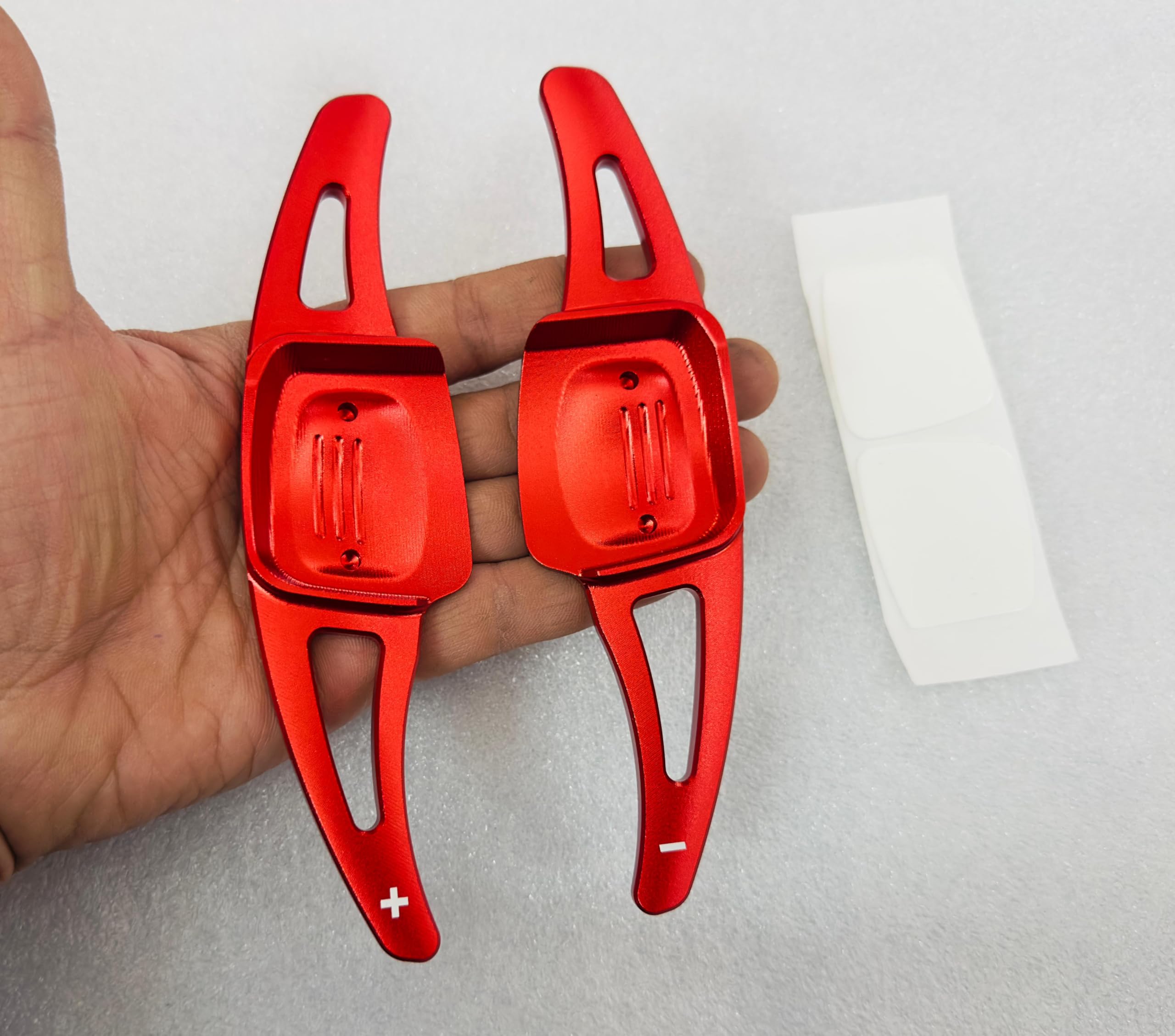 Aluminium Alloy CNC Metal Red Virtus Paddle Shifter Interior Styling Parts Extensions Car VW Virtus Steering Wheel Paddle Shifter Cover.-image-28