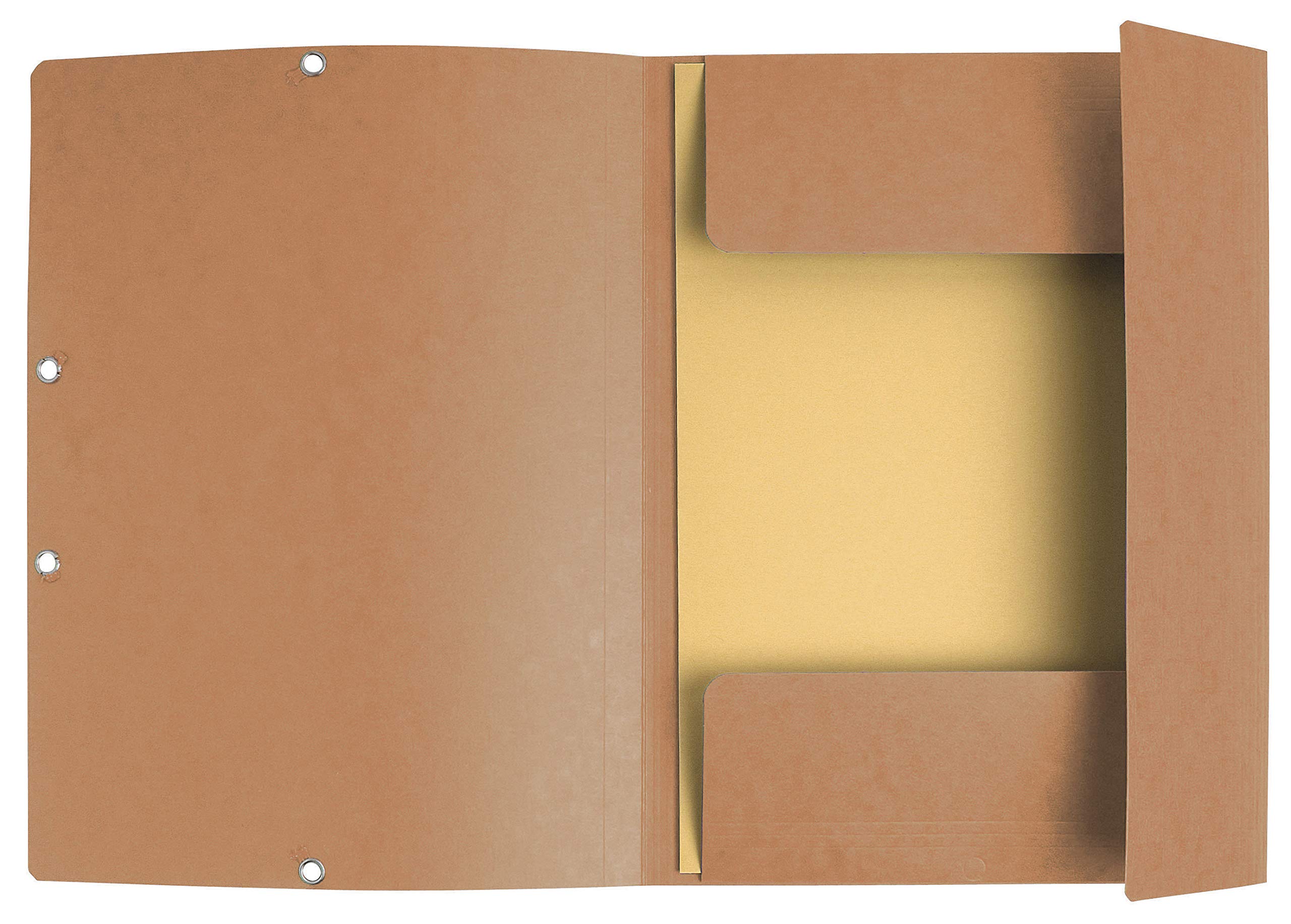 10 Chemises à Élastiques Exacompta - Format A4 - Carte Lustrée 355g/m² - Rouge - Fabrication Française