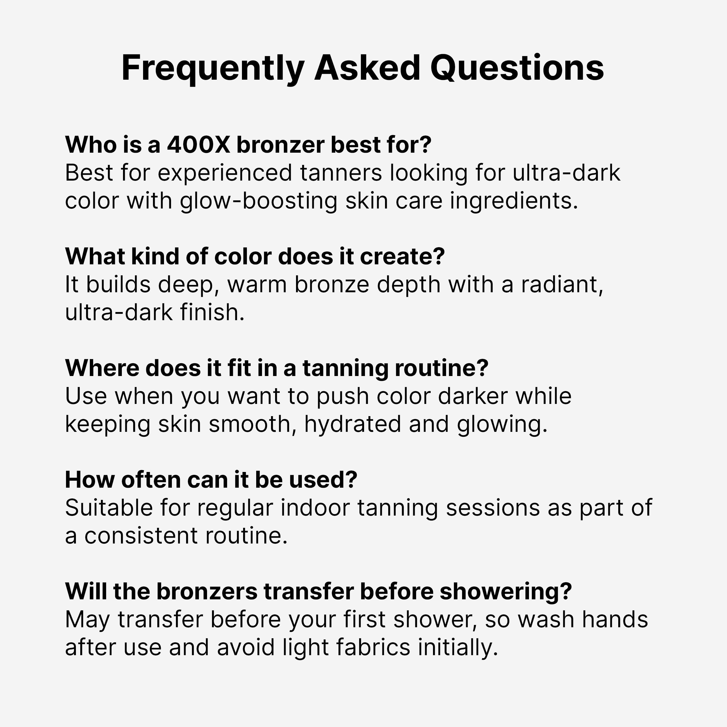 Tan Inc Brown Sugar Double Dark Sexy Side 400X Bronzer lozione abbronzante (400 ml)