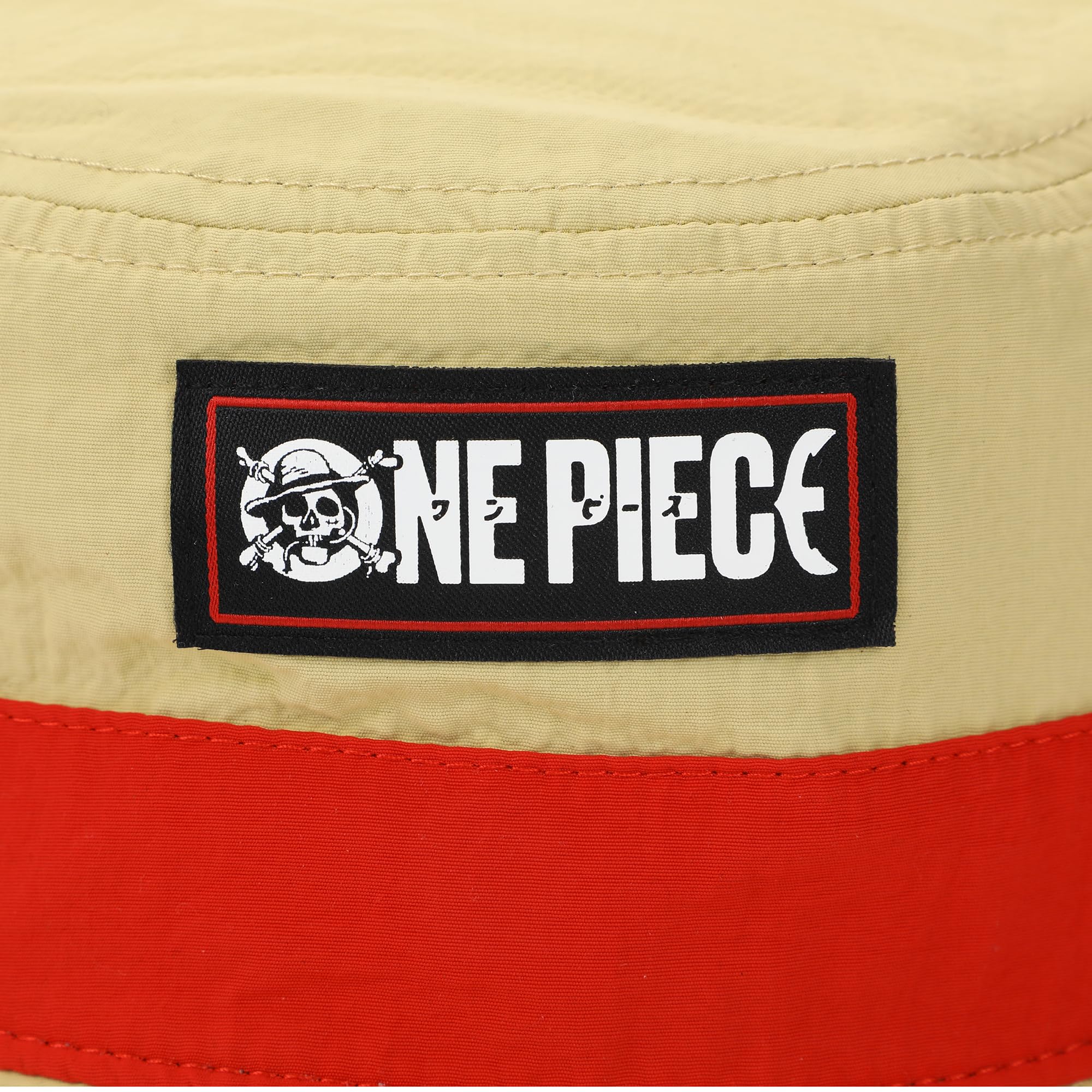 Bioworld One Piece Live Action Cappello di paglia Pirata Adulto Tan Bucket Hat con tasca laterale