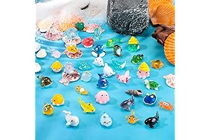 Qunclay Exquisite Resin Mini Axolotl Figurines Unique Ocean Miniatures