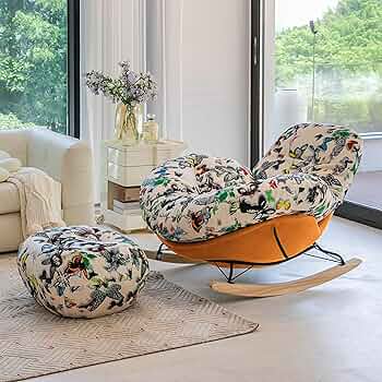 ロッキングチェア リラックスチェア 座り心地よい 耐荷重200kg 人間工学 Amazon｜O,ロッキングチェア リクライニングチ 揺れる椅子 組立