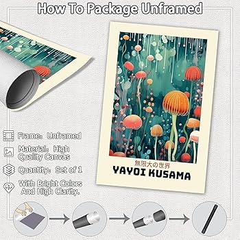 Amazon.com: JCCSFF Retro Yayoi Kusama The Infinity Big World