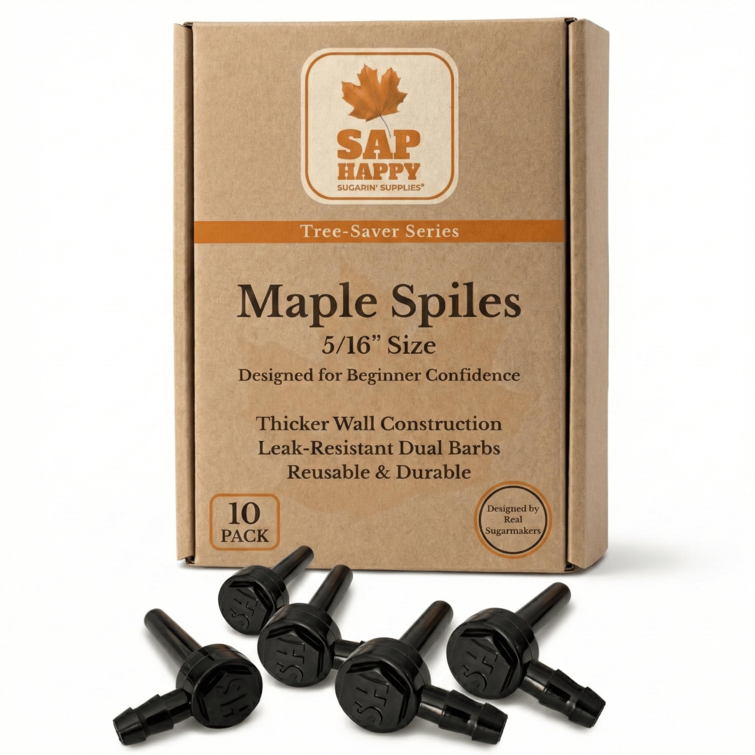 Maple Sap Spiles, 5/16 Zoll Ecolo Wasserhähne für Ahornbäume, Ahornsirup Spile (10)