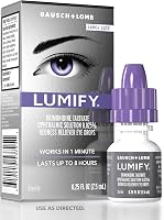 LUMIFY Redness Reliever Eye Drops: 1-Minute Redness Relief, Lasts 8 Hours for Whiter Brighter Eyes, 0.25 Fl Oz