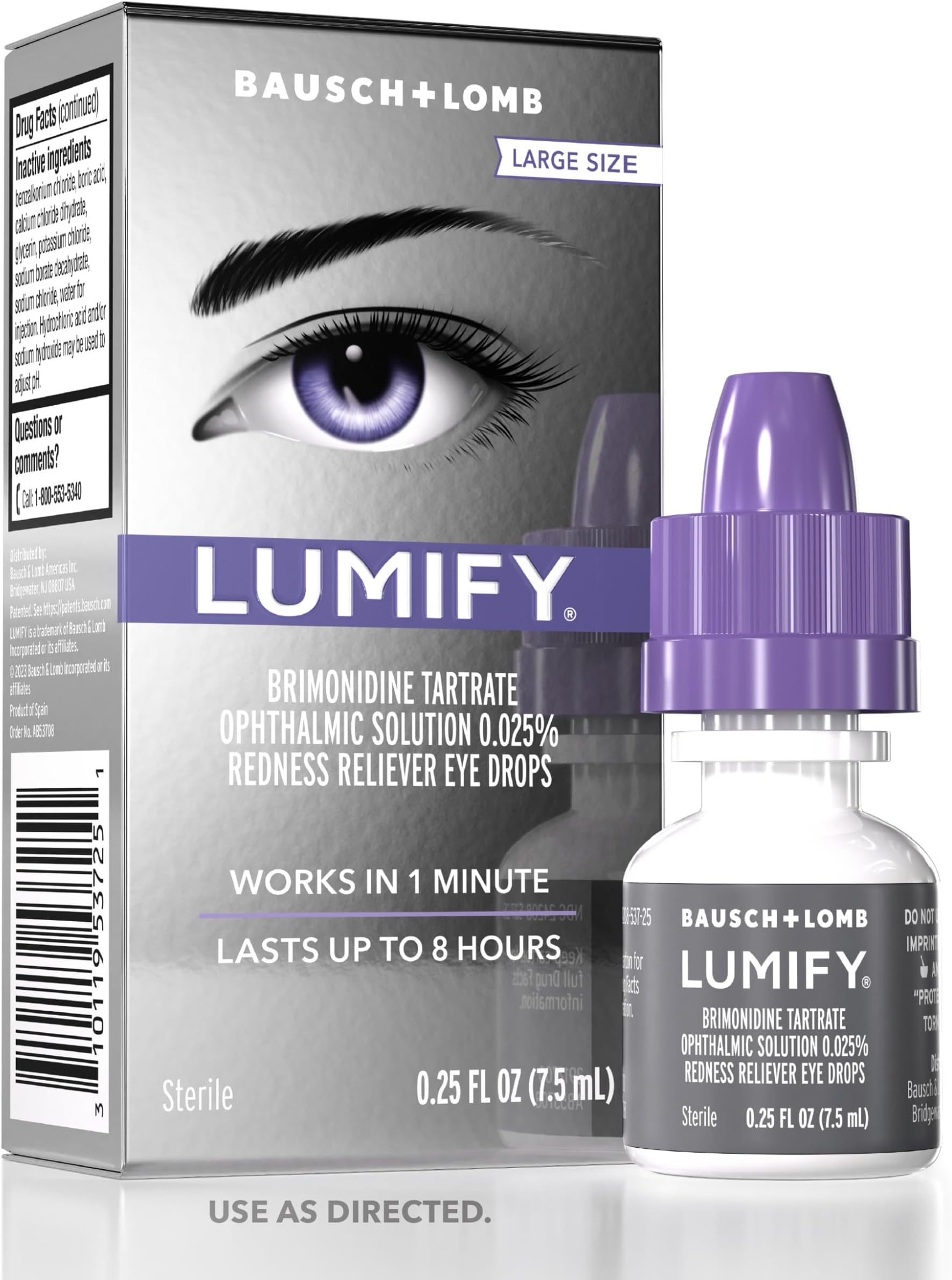Redness Reliever Eye Drops- 0.25oz (7.5ml)