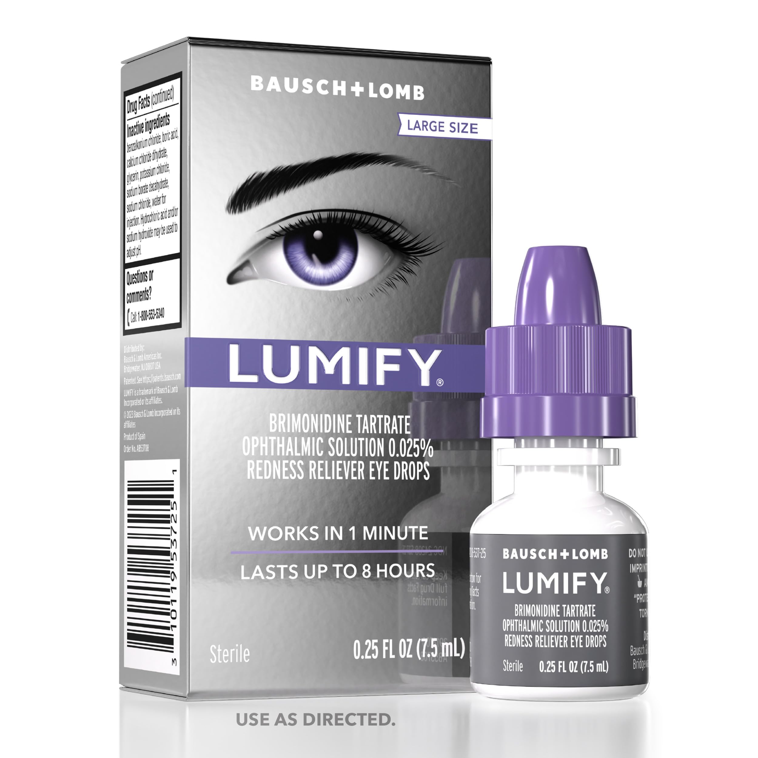 LUMIFY Redness Reliever Eye Drops- 0.25oz (7.5ml)