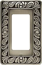 Franklin Brass 64046 Paisley Single Decorator Wall Plate/Switch Plate/Cover, Brushed Satin Pewter - coolthings.us