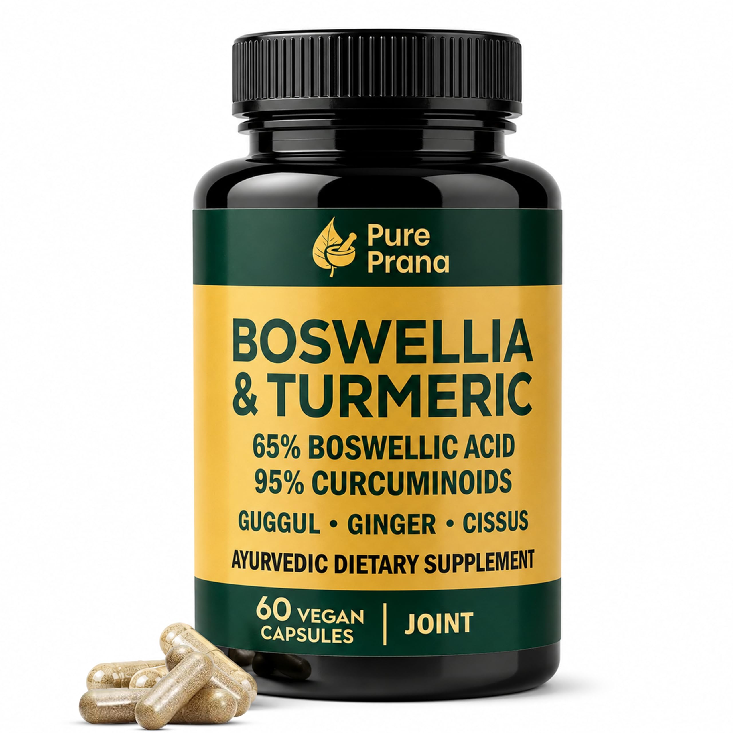 Boswellia Serrata & Turmeric Curcumin Joint Support - 60 Vegan Caps