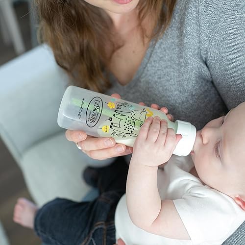 Miniatura 17 de Dr. Brown's Natural Flow Anti-Colic Options+ Narrow Baby Bottle, Goat and Squirrel, 8 oz/250 mL, with Level 1 Slow Flow Nipple, BPA Free, 0m+, 2-Pack