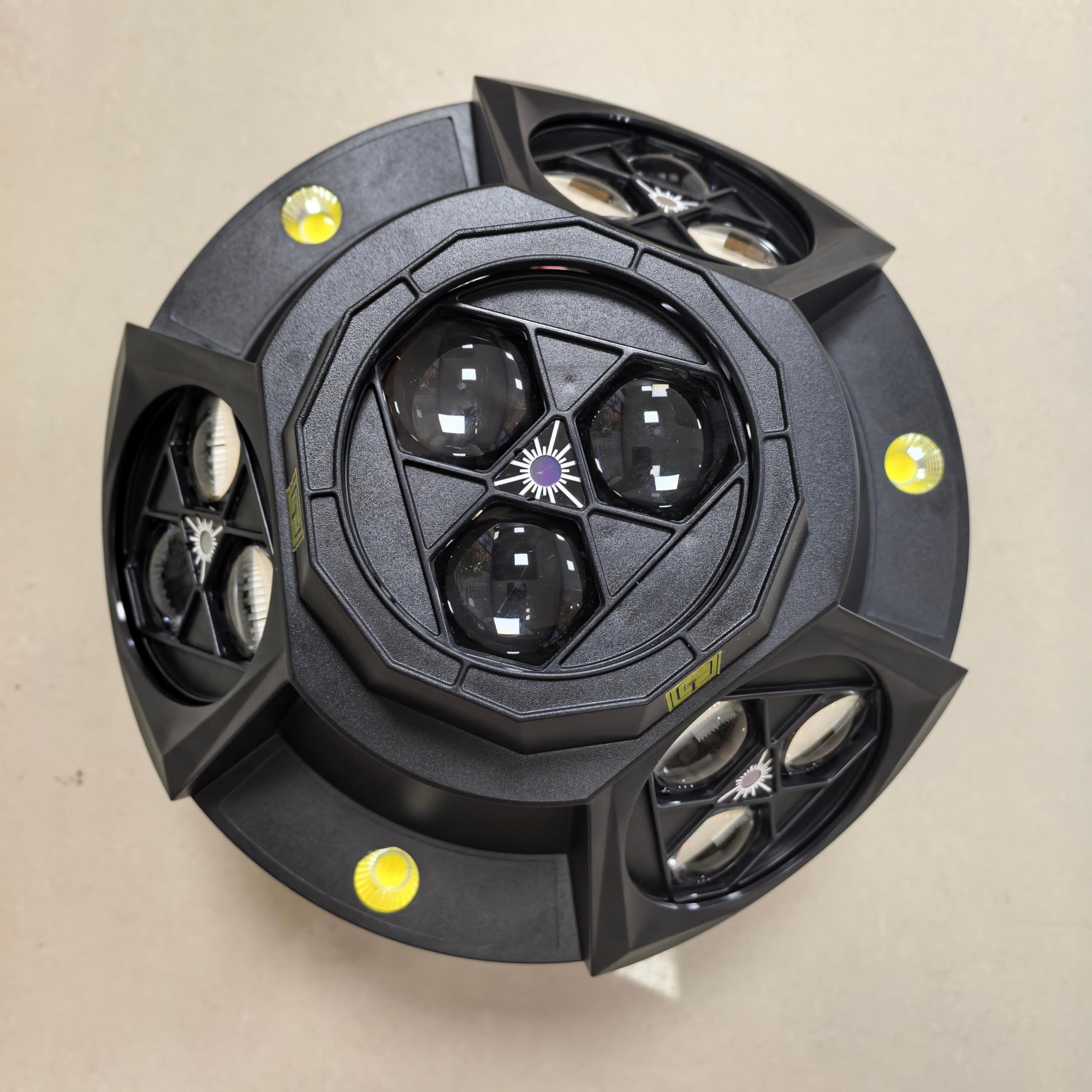 DJ-Partylicht, 200 W RGBW 4-in-1-LED-DJ-Bühnenlichter, DJ-Lichter mit unendlicher Drehung und aktiviertem Ton für Hochzeits-DJ-Partys und Live-House