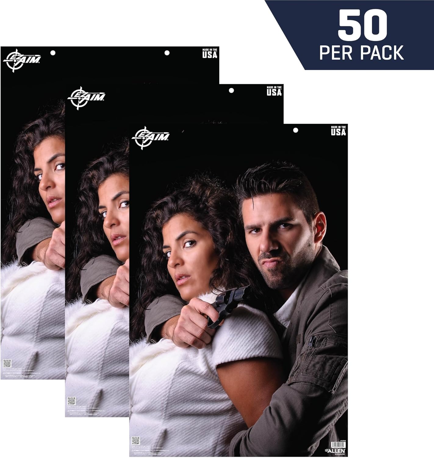 EZ-Aim Photo Real Hostage Situation Shooting Target, 23 x 35, 50-Pack