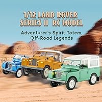 Vista 2 de BEEZRC FMS 1/12 RC Crawler Land Rover Series II RC RTR 4WD 2.4G Model Car Hobby RC Crawler RC Cars Offroad RC Truck Auto de control remoto con Azul
