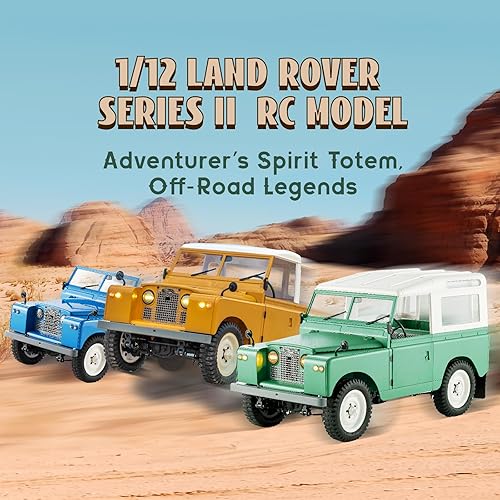 Miniatura 2 de BEEZRC FMS 112 RC Crawler Land Rover Series II RC RTR 4WD 2.4G Model Car Hobby RC Crawler RC Cars Offroad RC Truck Auto de control remoto con