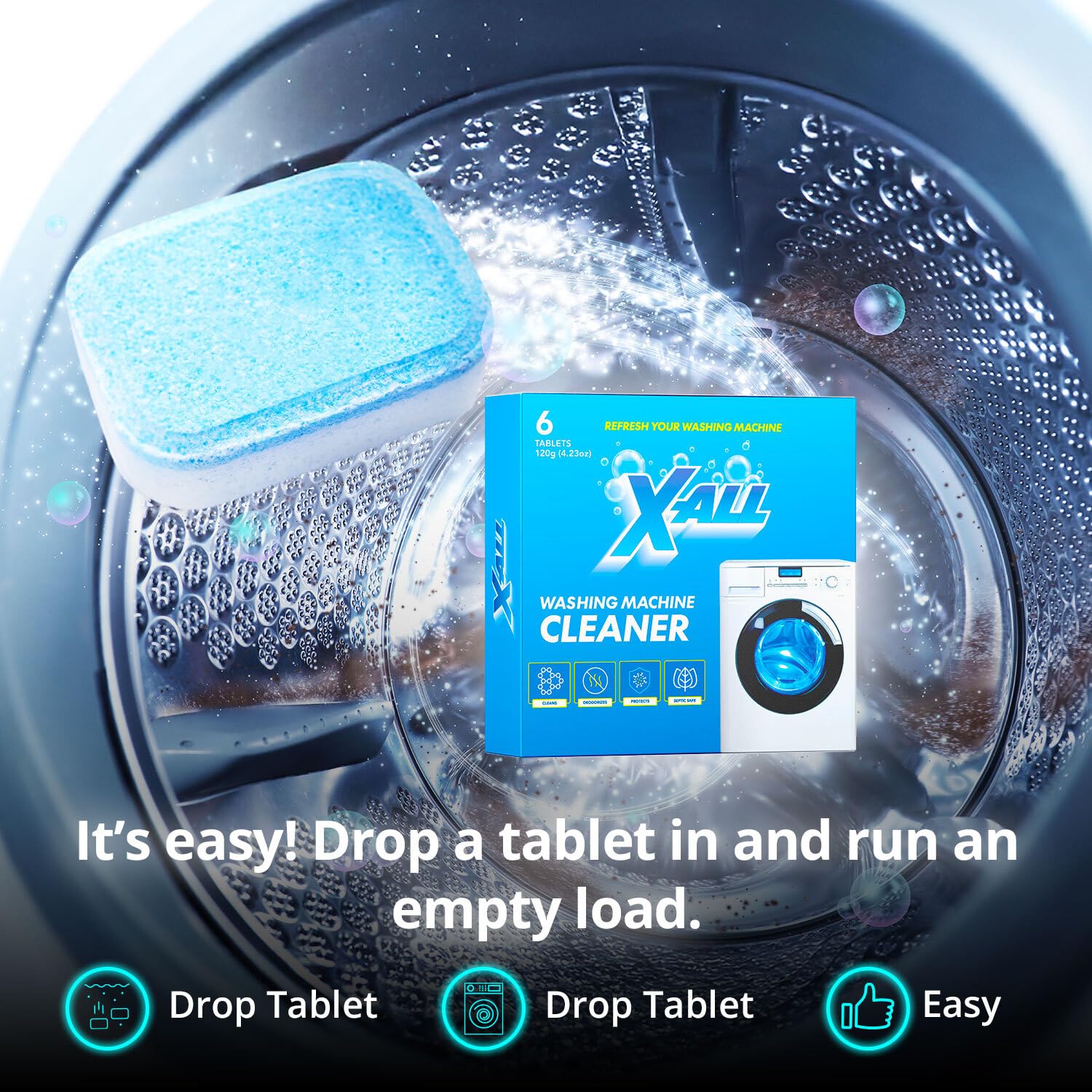Amazon.com: X-ALL Washing Machine Cleaner – Deep Cleaning Tablets