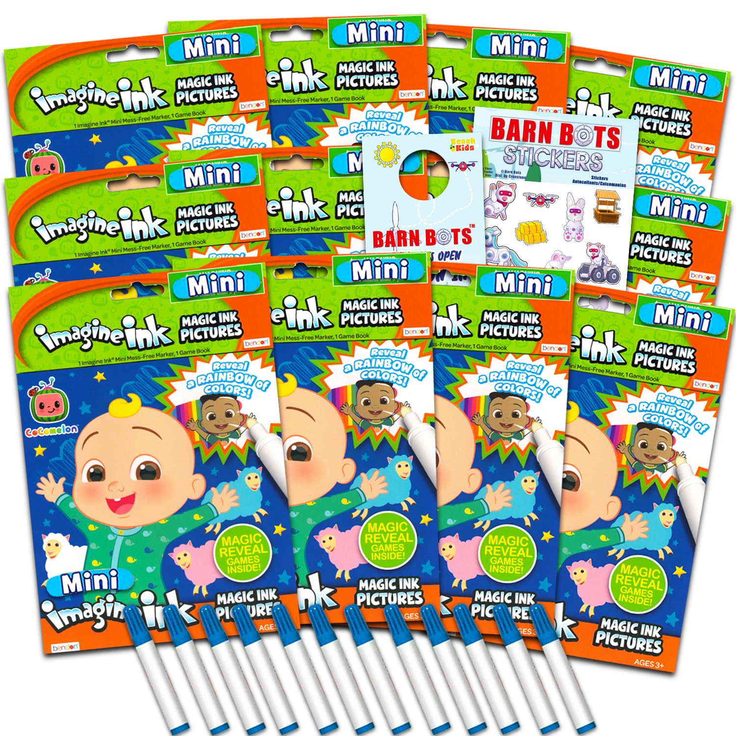 Imagine Ink Coloring Book Set Mess