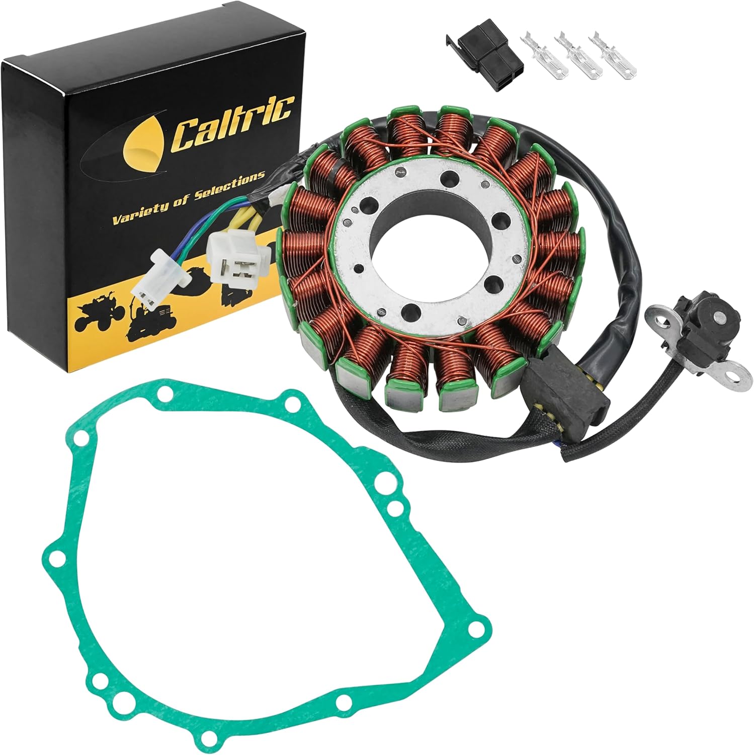 Caltric Stator and Gasket Compatible With Suzuki Gsx-1300R Gsx1300R Gsx 1300R Hayabusa 2008-2016