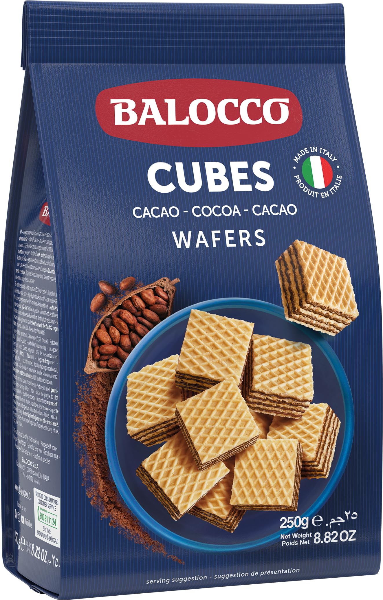 WAFERS CACAO 250 g