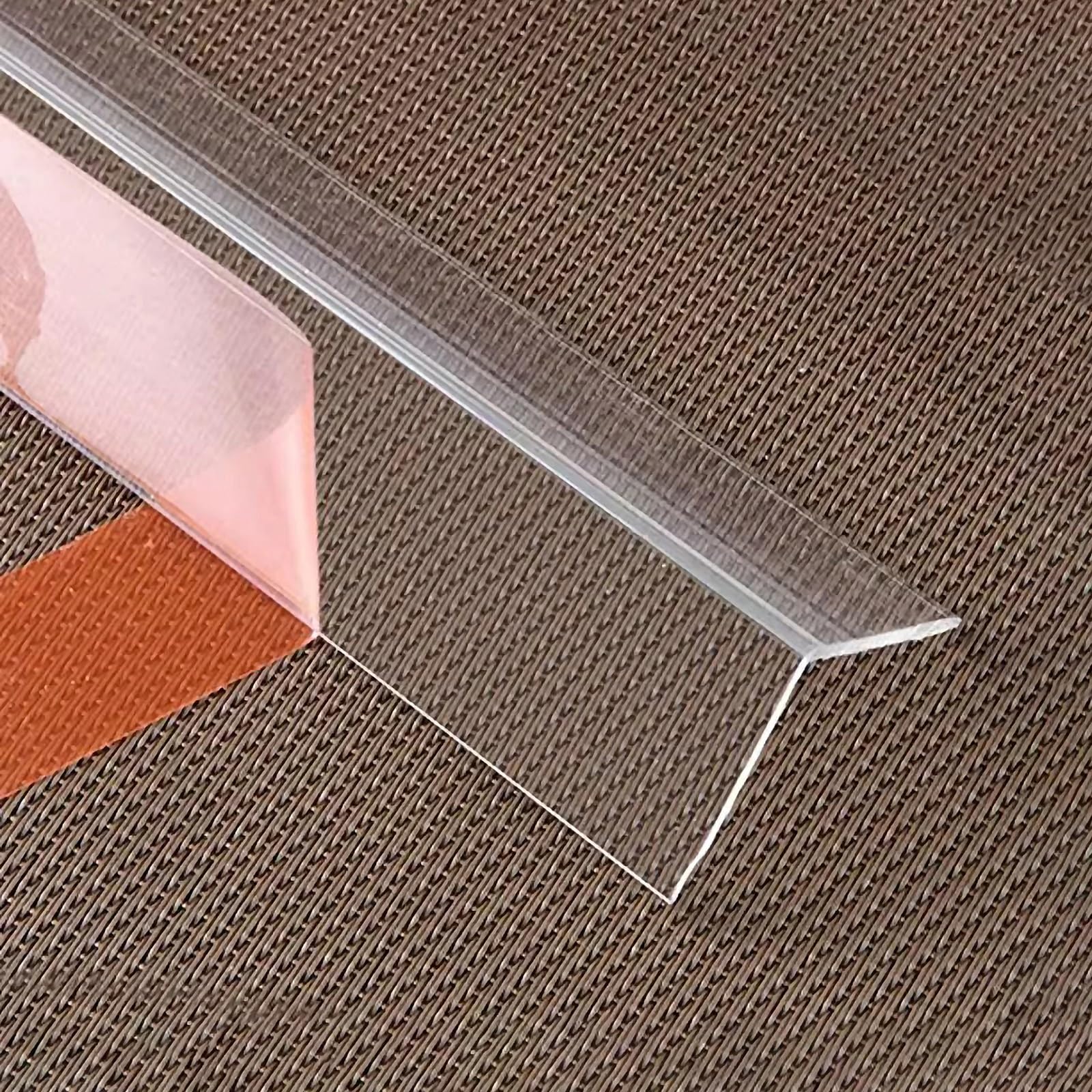 Przezroczysta plastikowa osłona narożnika ściennego, samoprzylepna osłona narożnika ściennego i ochraniacz krawędzi, listwa ochronna na meble, do biura, salonu, sypialni, szerokość 1,7 cm